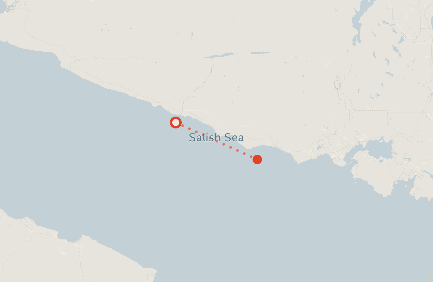 Activity map — real sighting points on an OpenStreetMap basemap