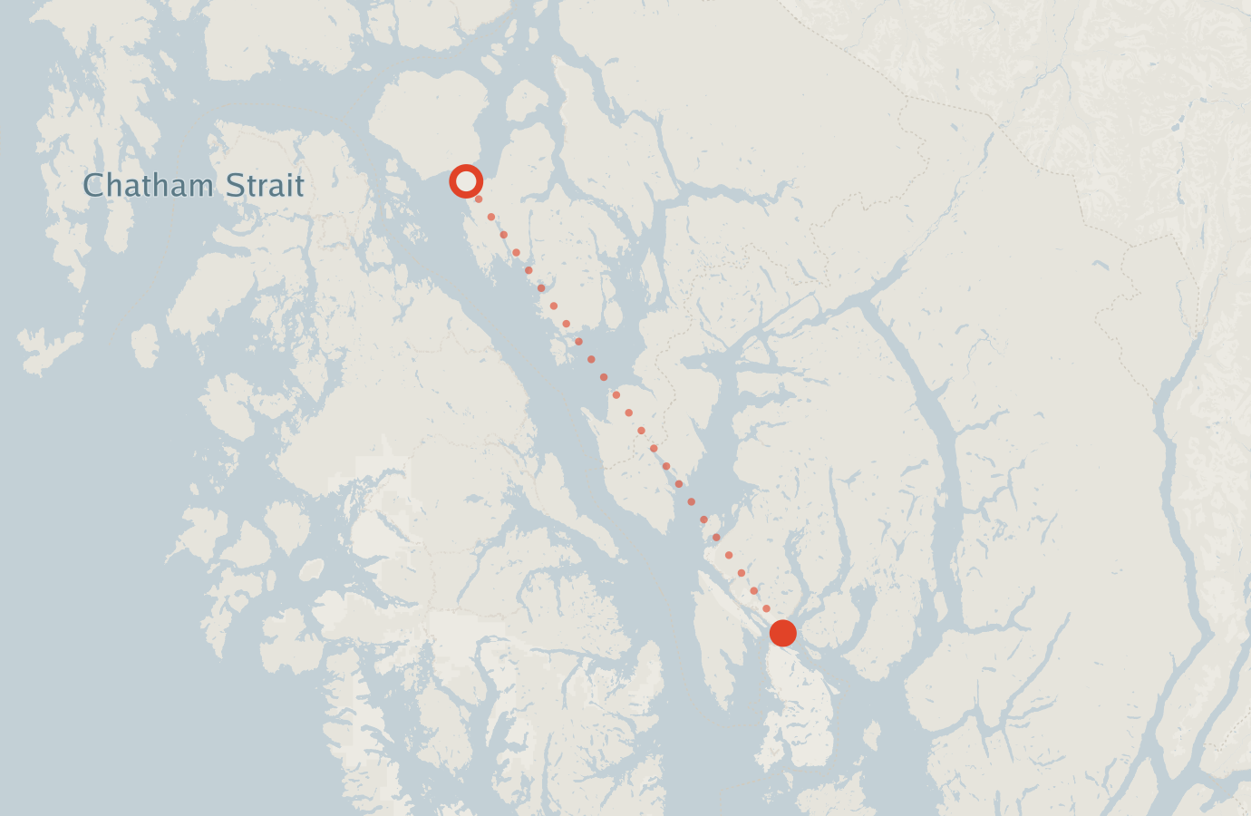 Activity map — real sighting points on an OpenStreetMap basemap