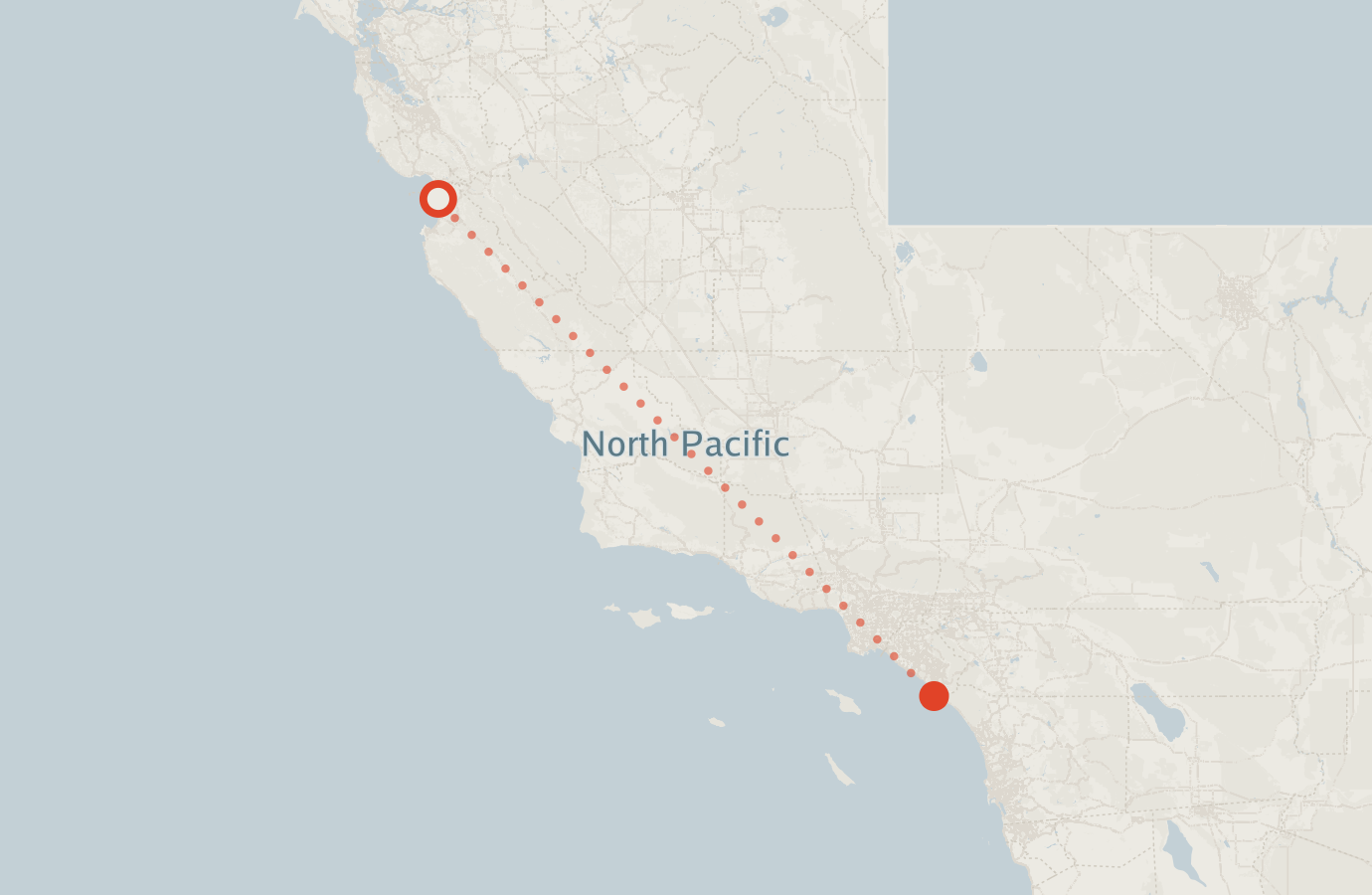Activity map — real sighting points on an OpenStreetMap basemap