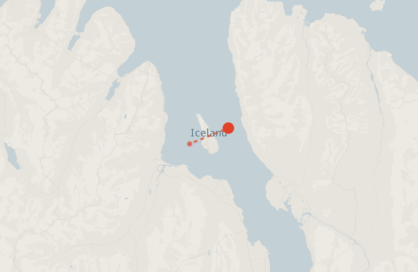Activity map — real sighting points on an OpenStreetMap basemap