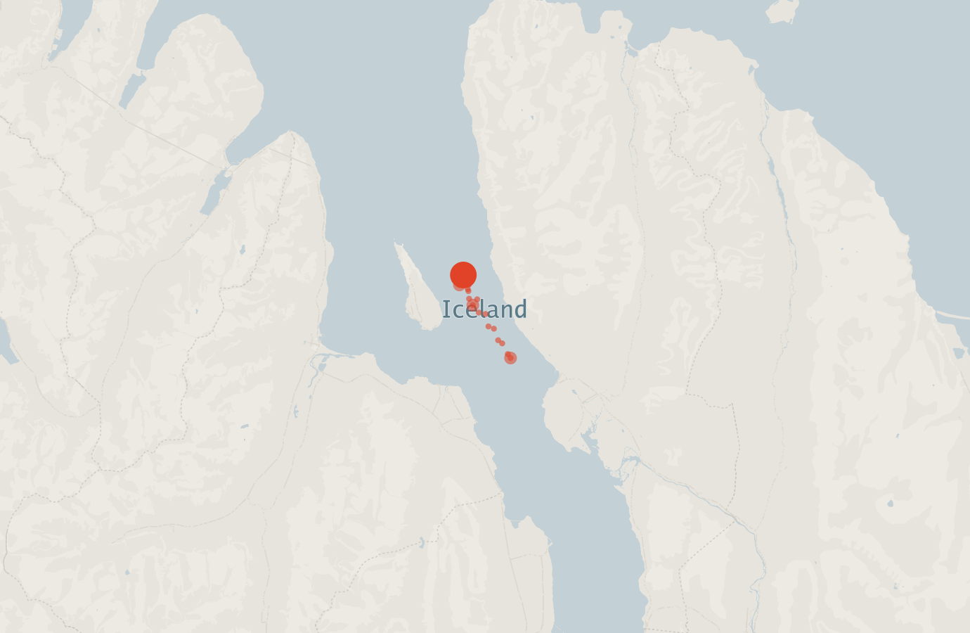 Activity map — real sighting points on an OpenStreetMap basemap