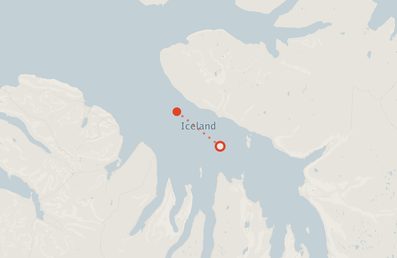 Activity map — real sighting points on an OpenStreetMap basemap