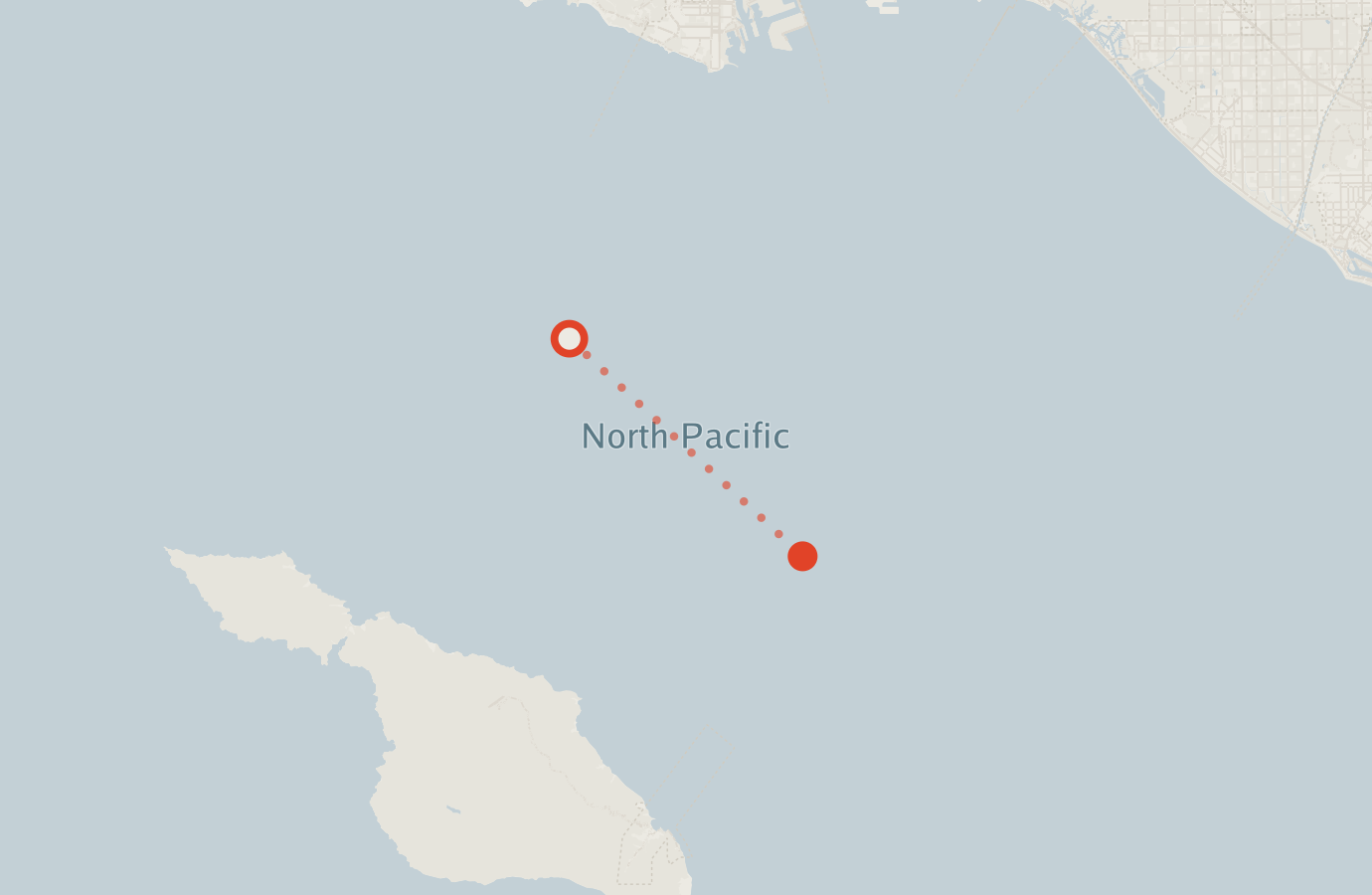 Activity map — real sighting points on an OpenStreetMap basemap