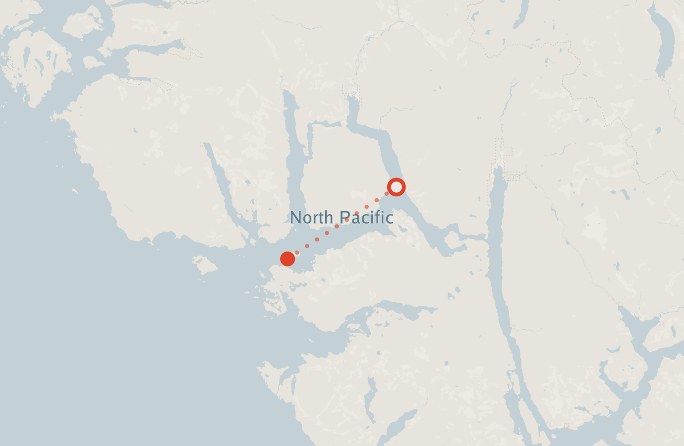Activity map — real sighting points on an OpenStreetMap basemap