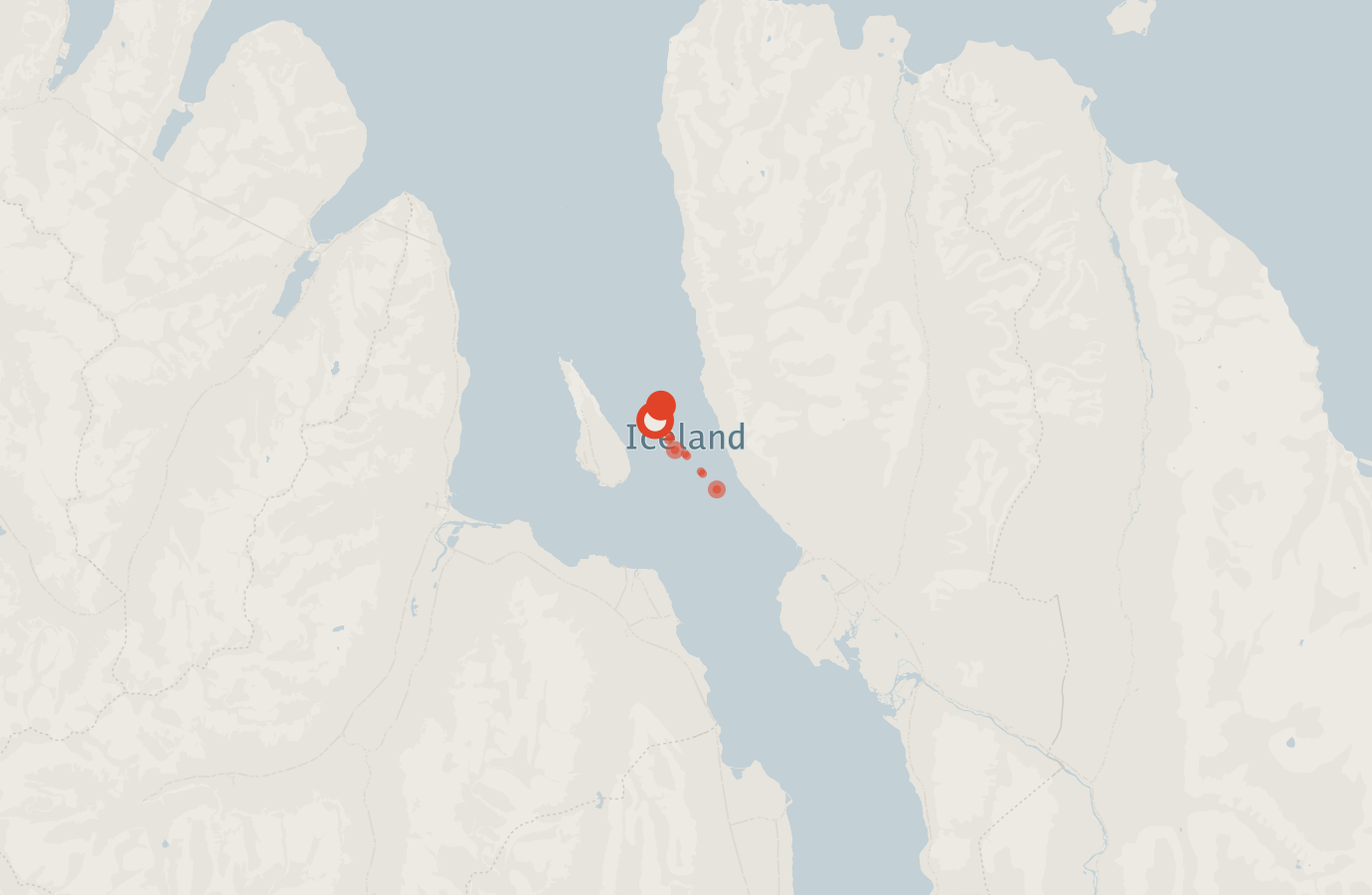 Activity map — real sighting points on an OpenStreetMap basemap