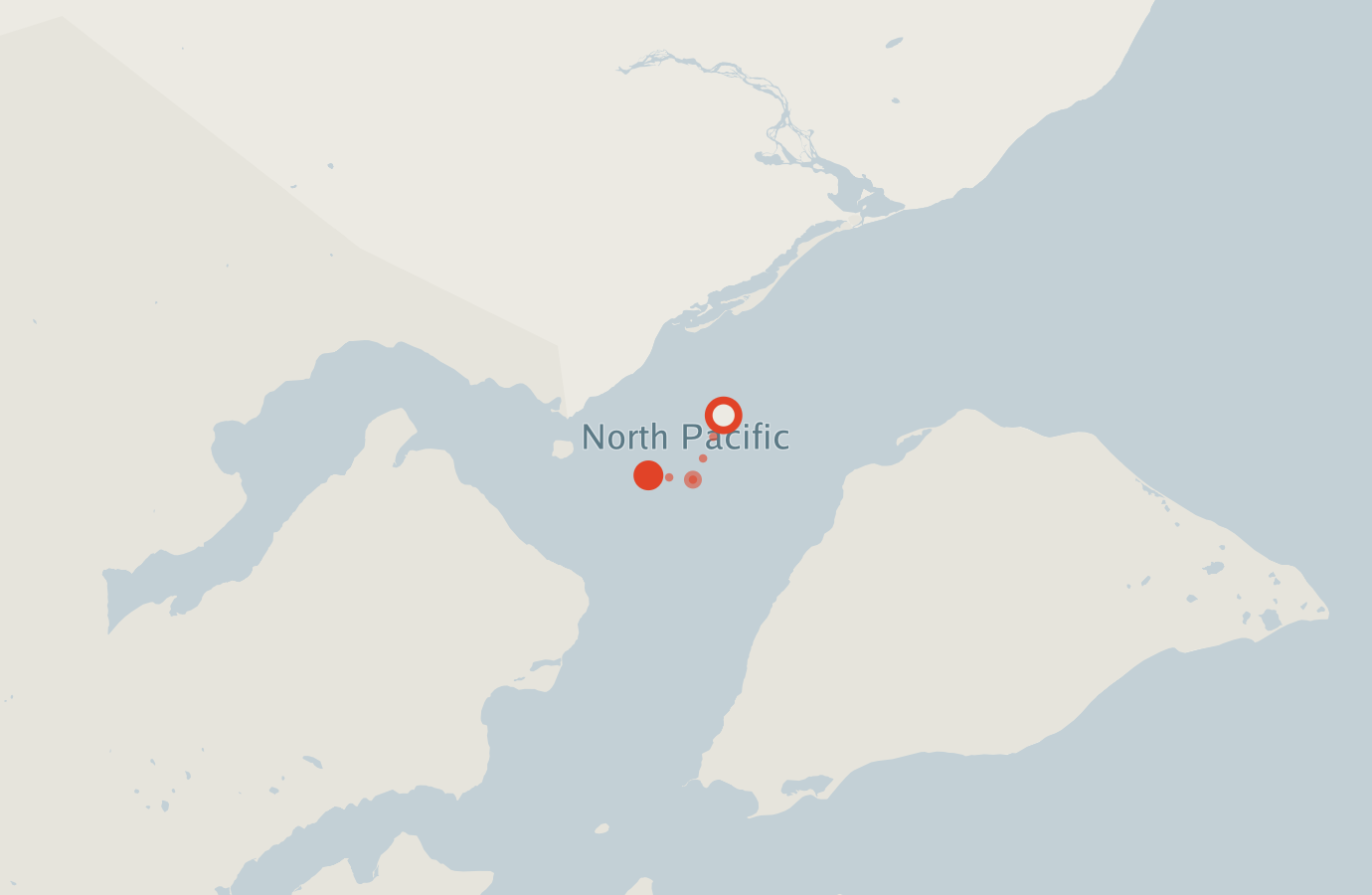 Activity map — real sighting points on an OpenStreetMap basemap