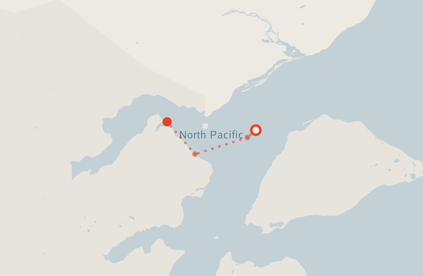Activity map — real sighting points on an OpenStreetMap basemap
