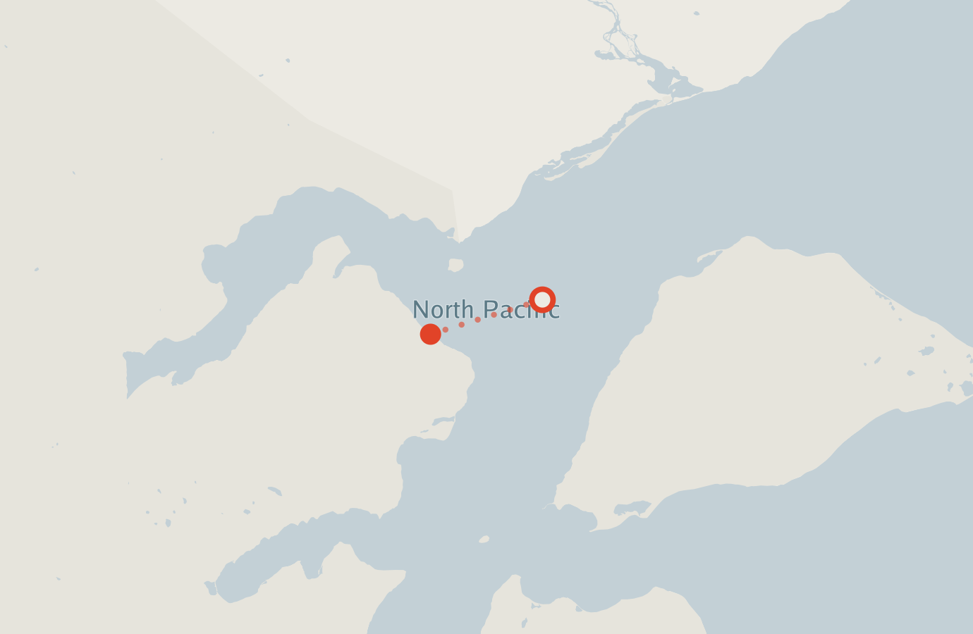 Activity map — real sighting points on an OpenStreetMap basemap