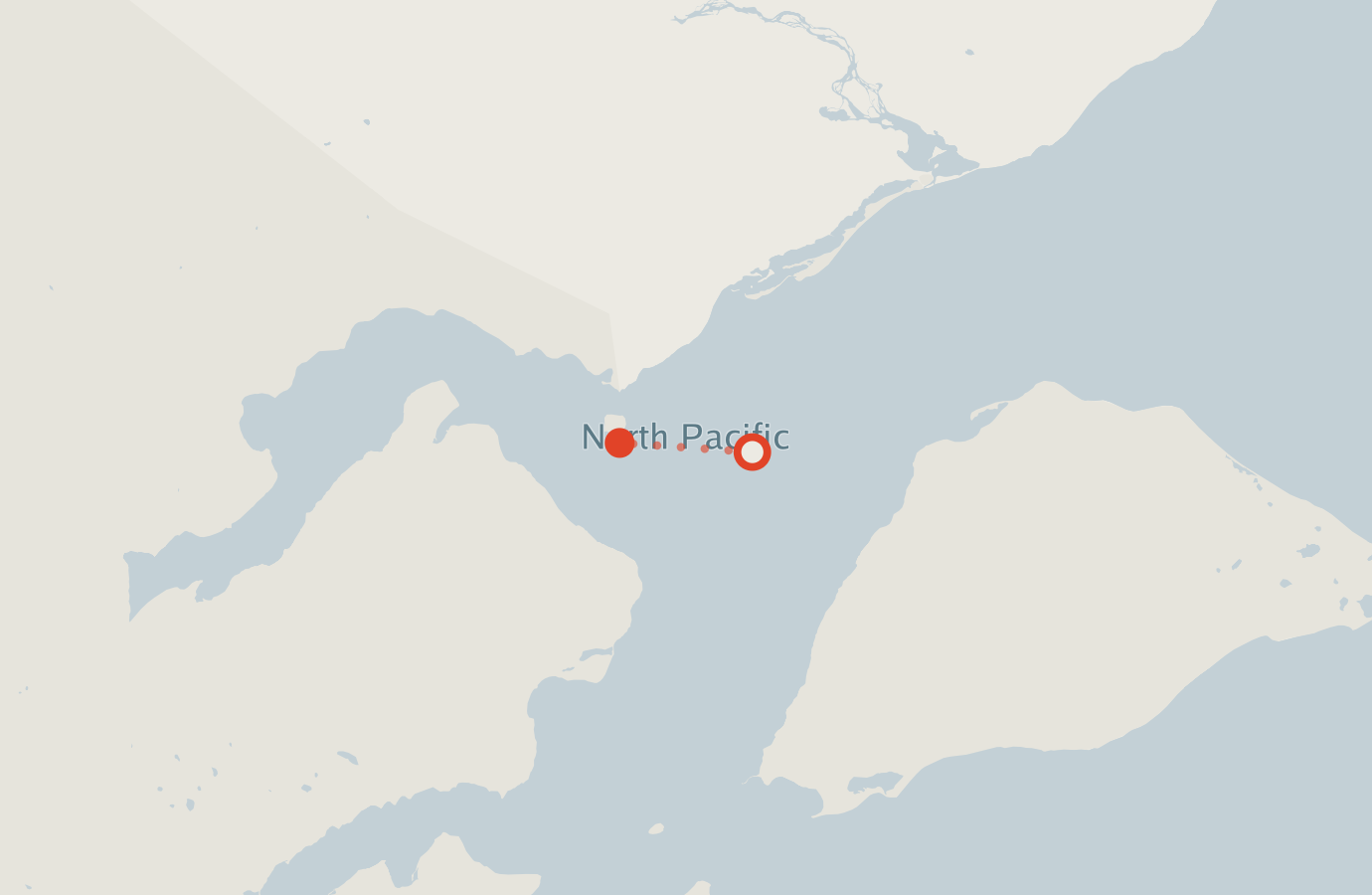 Activity map — real sighting points on an OpenStreetMap basemap