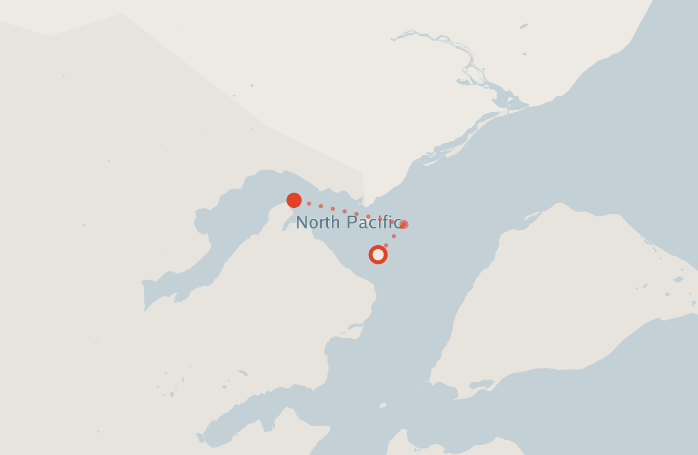 Activity map — real sighting points on an OpenStreetMap basemap