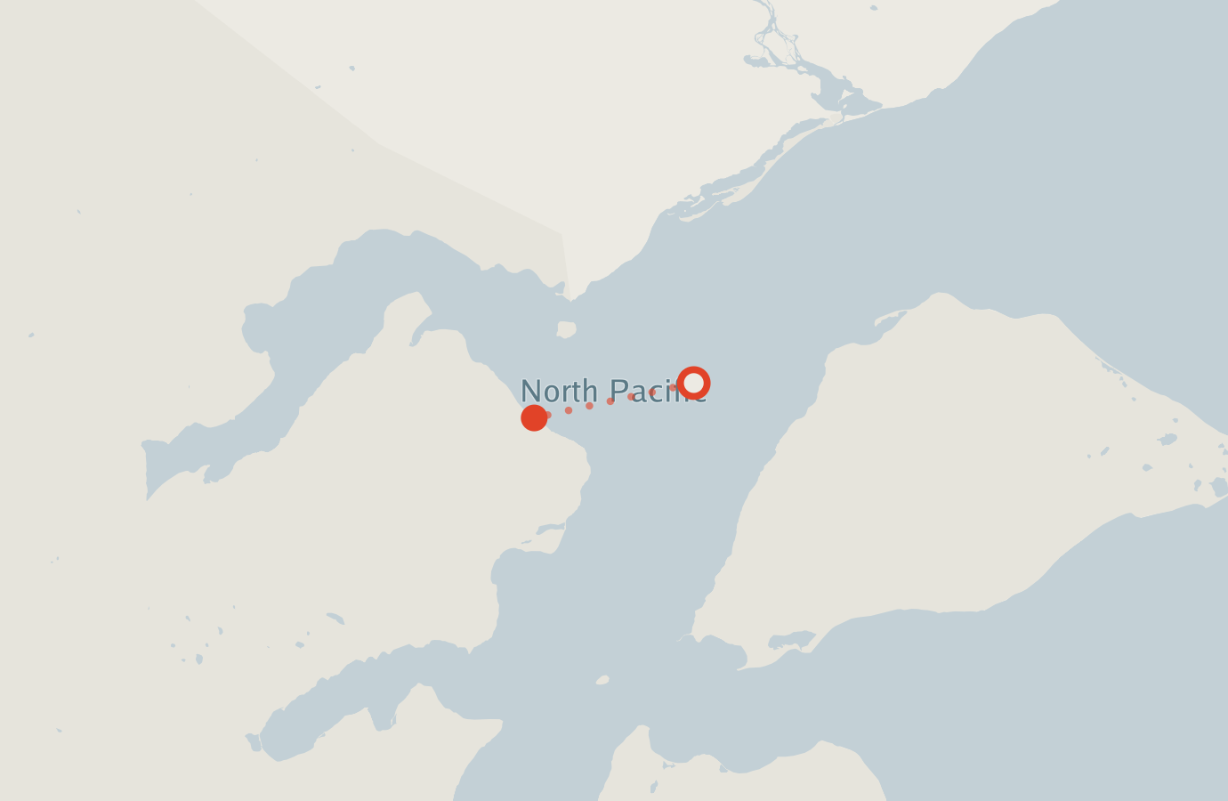 Activity map — real sighting points on an OpenStreetMap basemap