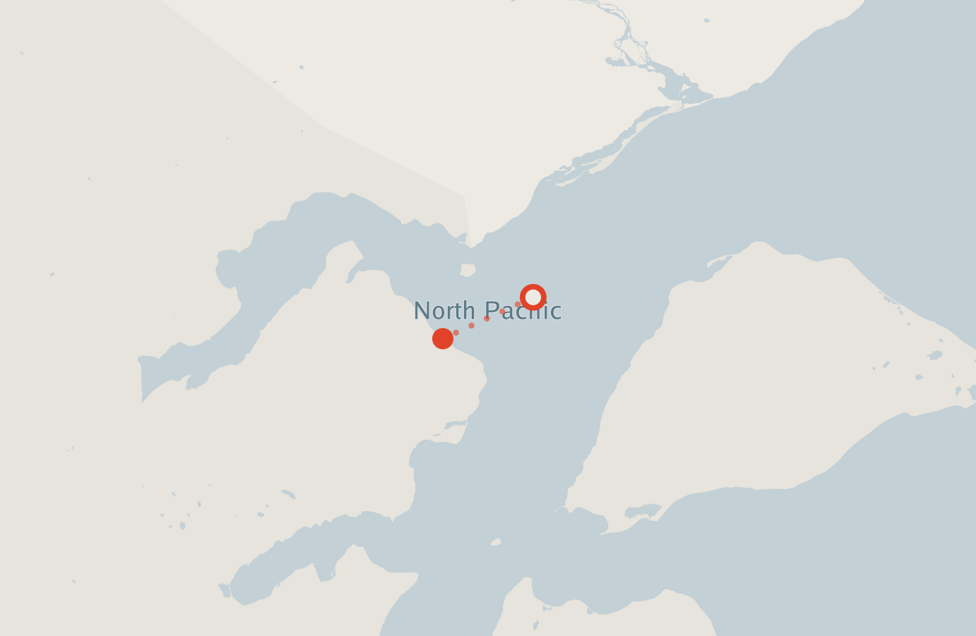 Activity map — real sighting points on an OpenStreetMap basemap