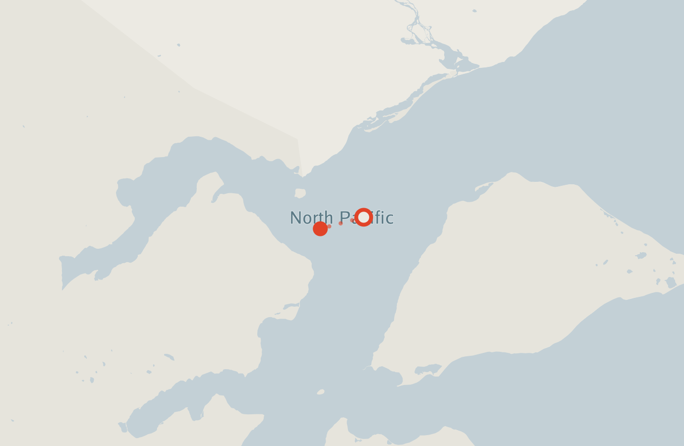 Activity map — real sighting points on an OpenStreetMap basemap