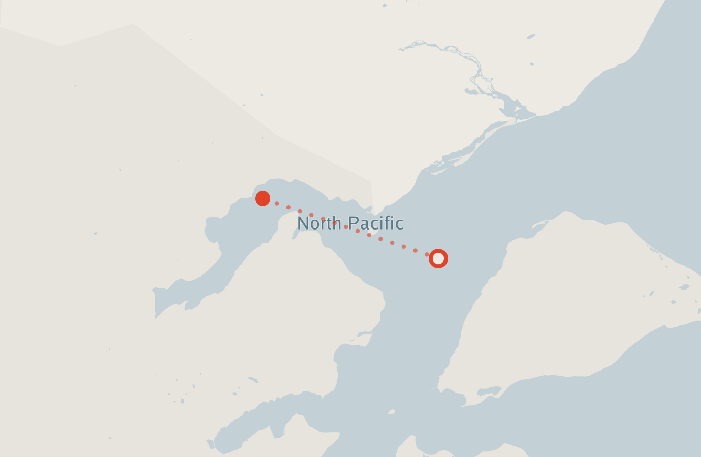 Activity map — real sighting points on an OpenStreetMap basemap