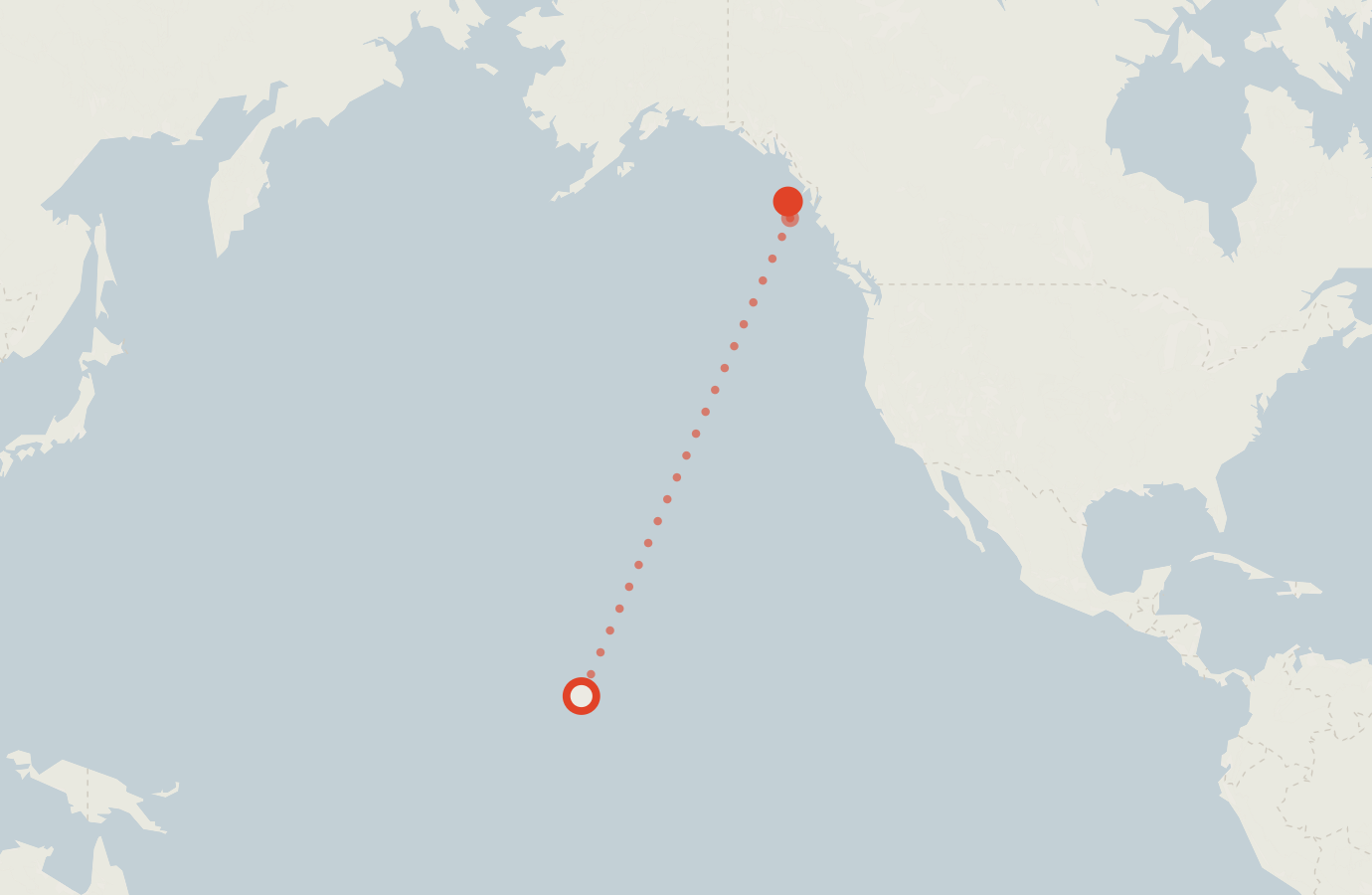 Activity map — real sighting points on an OpenStreetMap basemap