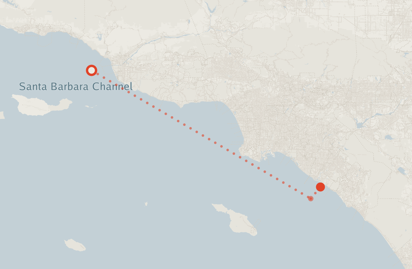 Activity map — real sighting points on an OpenStreetMap basemap