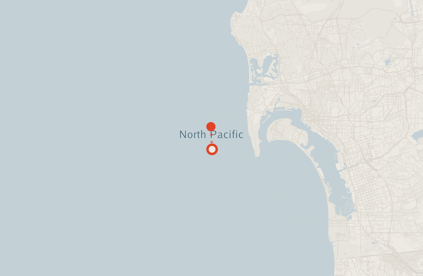 Activity map — real sighting points on an OpenStreetMap basemap