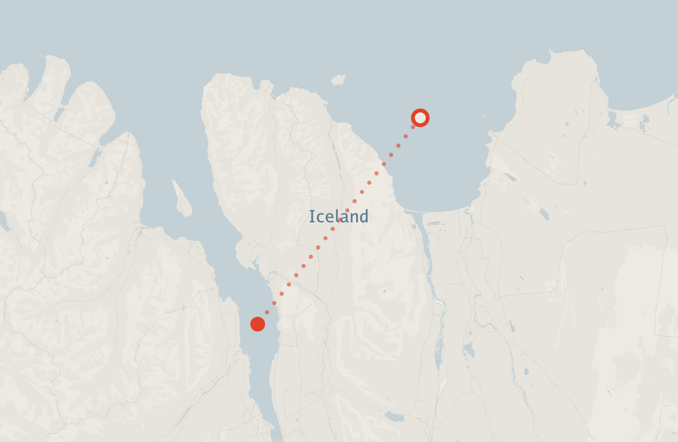 Activity map — real sighting points on an OpenStreetMap basemap