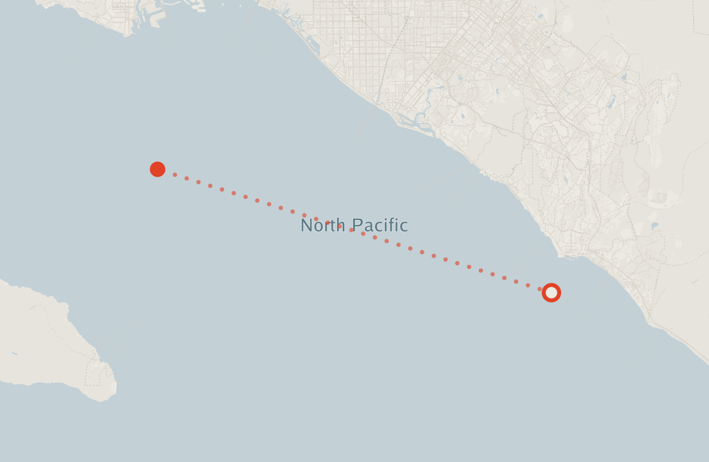 Activity map — real sighting points on an OpenStreetMap basemap