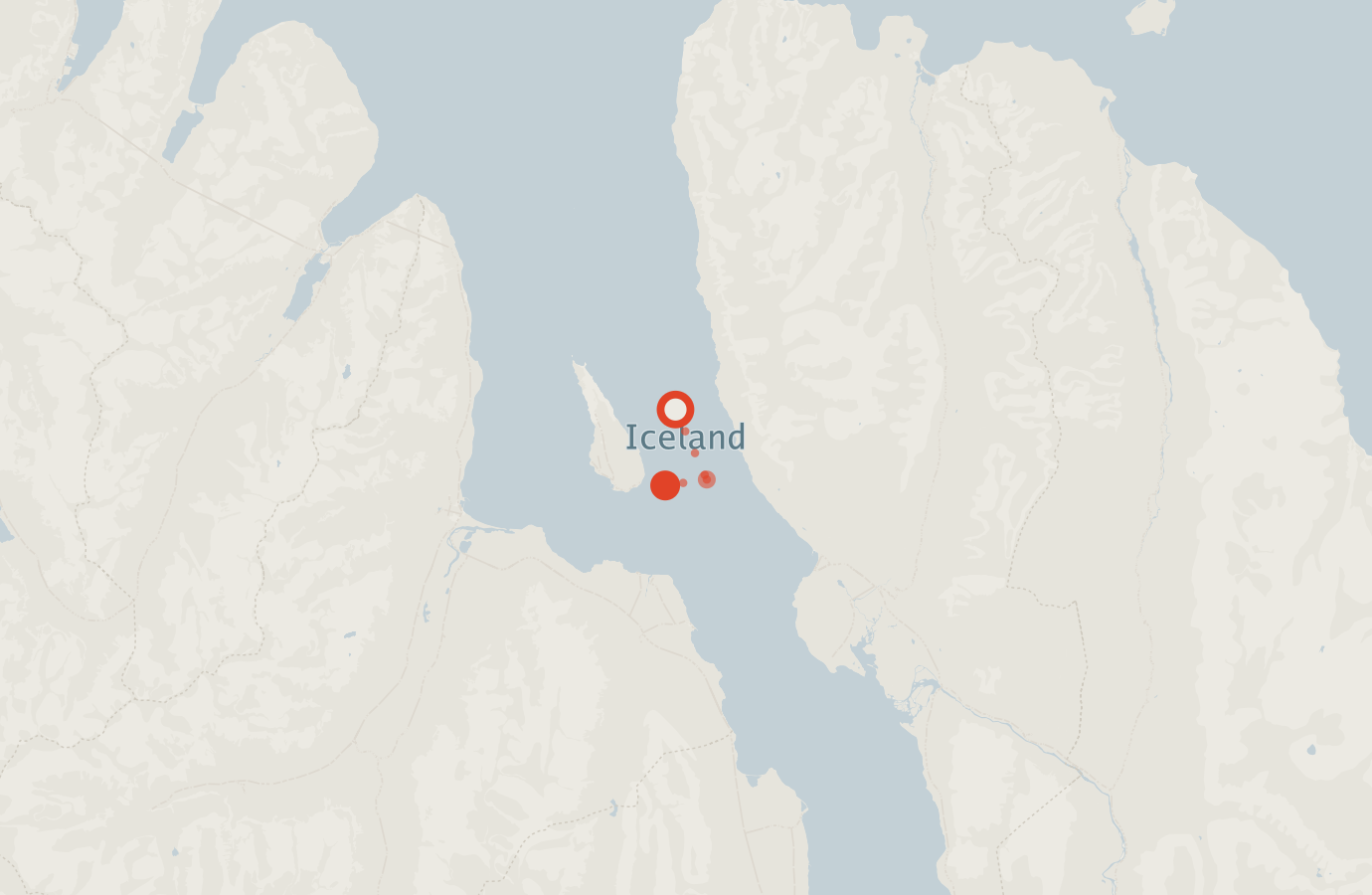 Activity map — real sighting points on an OpenStreetMap basemap