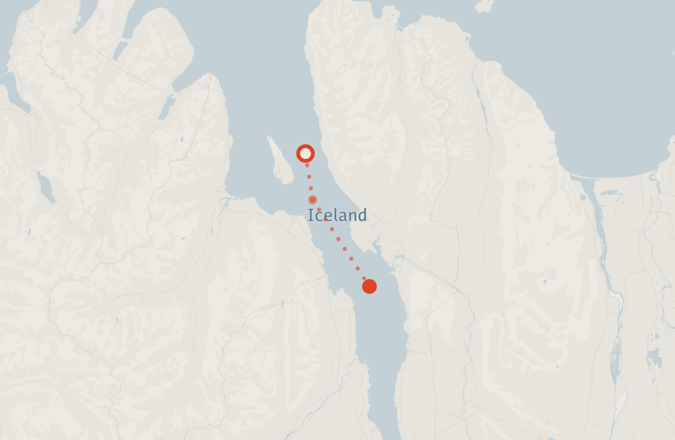 Activity map — real sighting points on an OpenStreetMap basemap