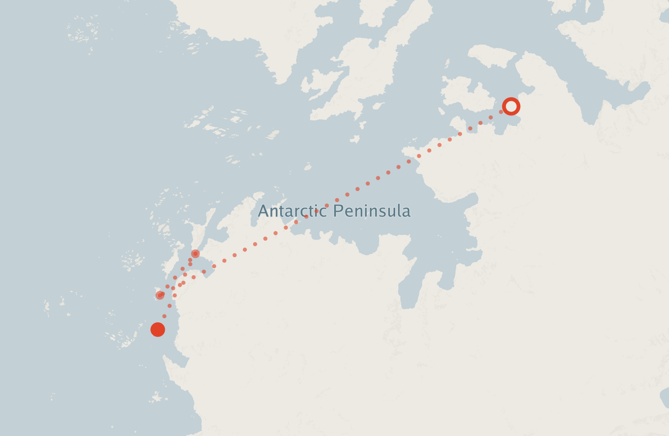 Activity map — real sighting points on an OpenStreetMap basemap