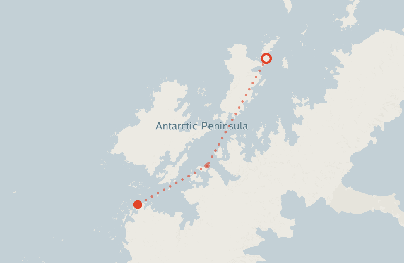Activity map — real sighting points on an OpenStreetMap basemap