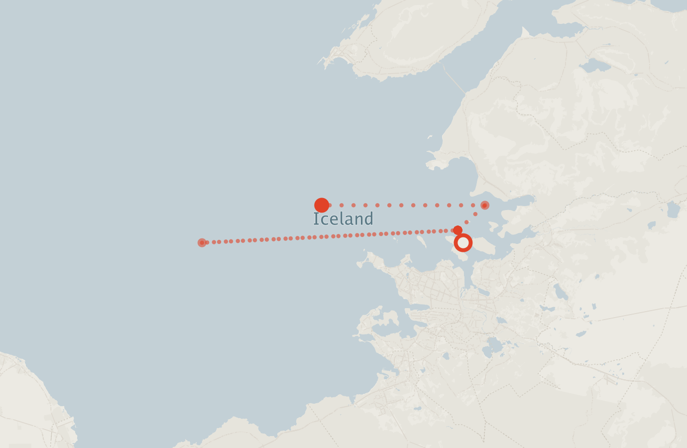 Activity map — real sighting points on an OpenStreetMap basemap