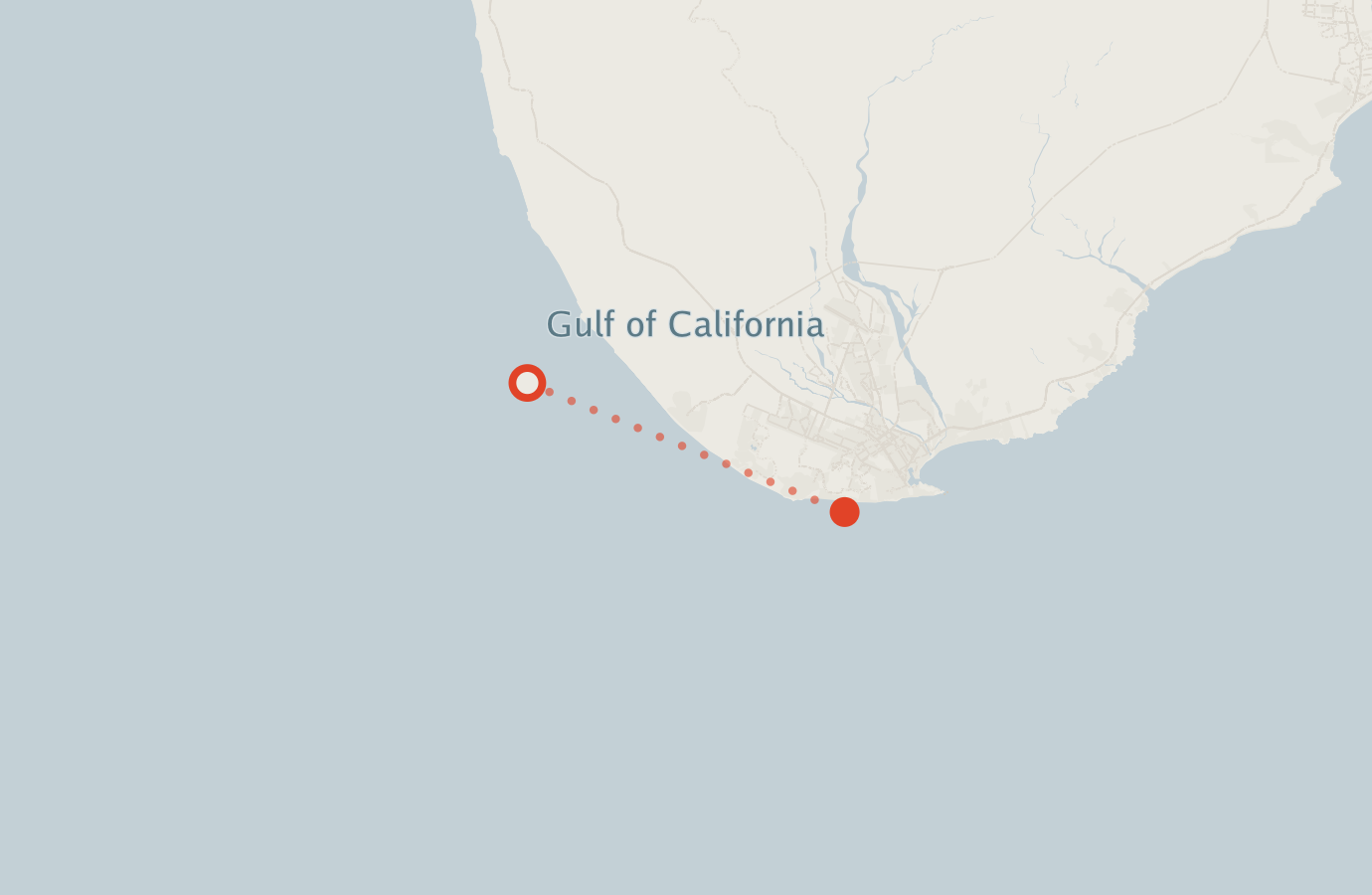 Activity map — real sighting points on an OpenStreetMap basemap