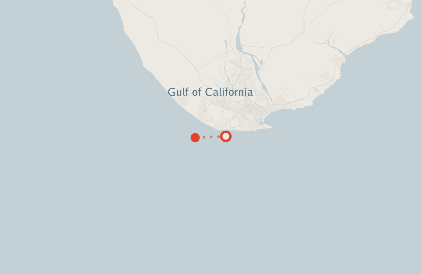 Activity map — real sighting points on an OpenStreetMap basemap