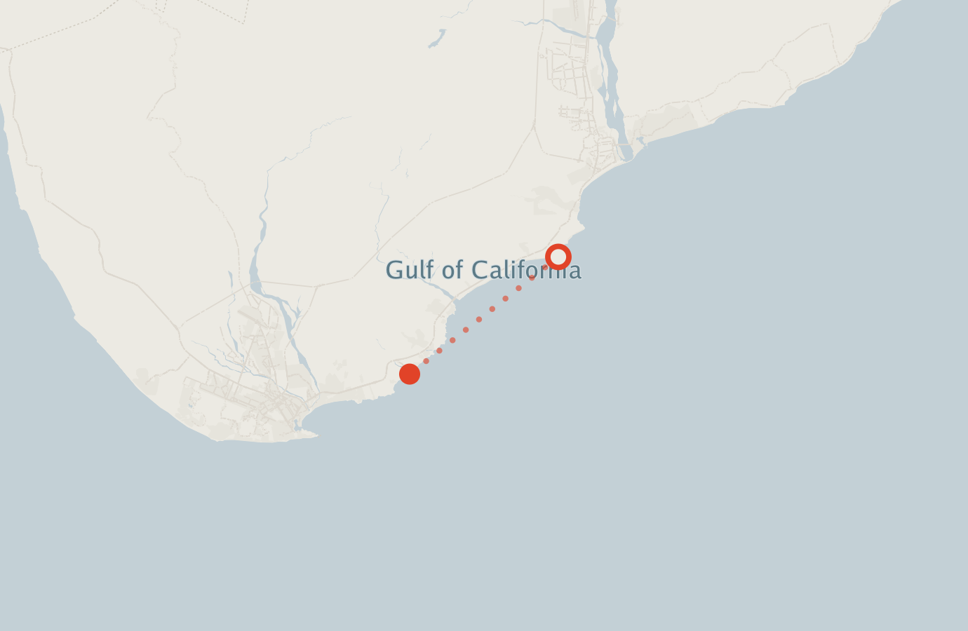 Activity map — real sighting points on an OpenStreetMap basemap