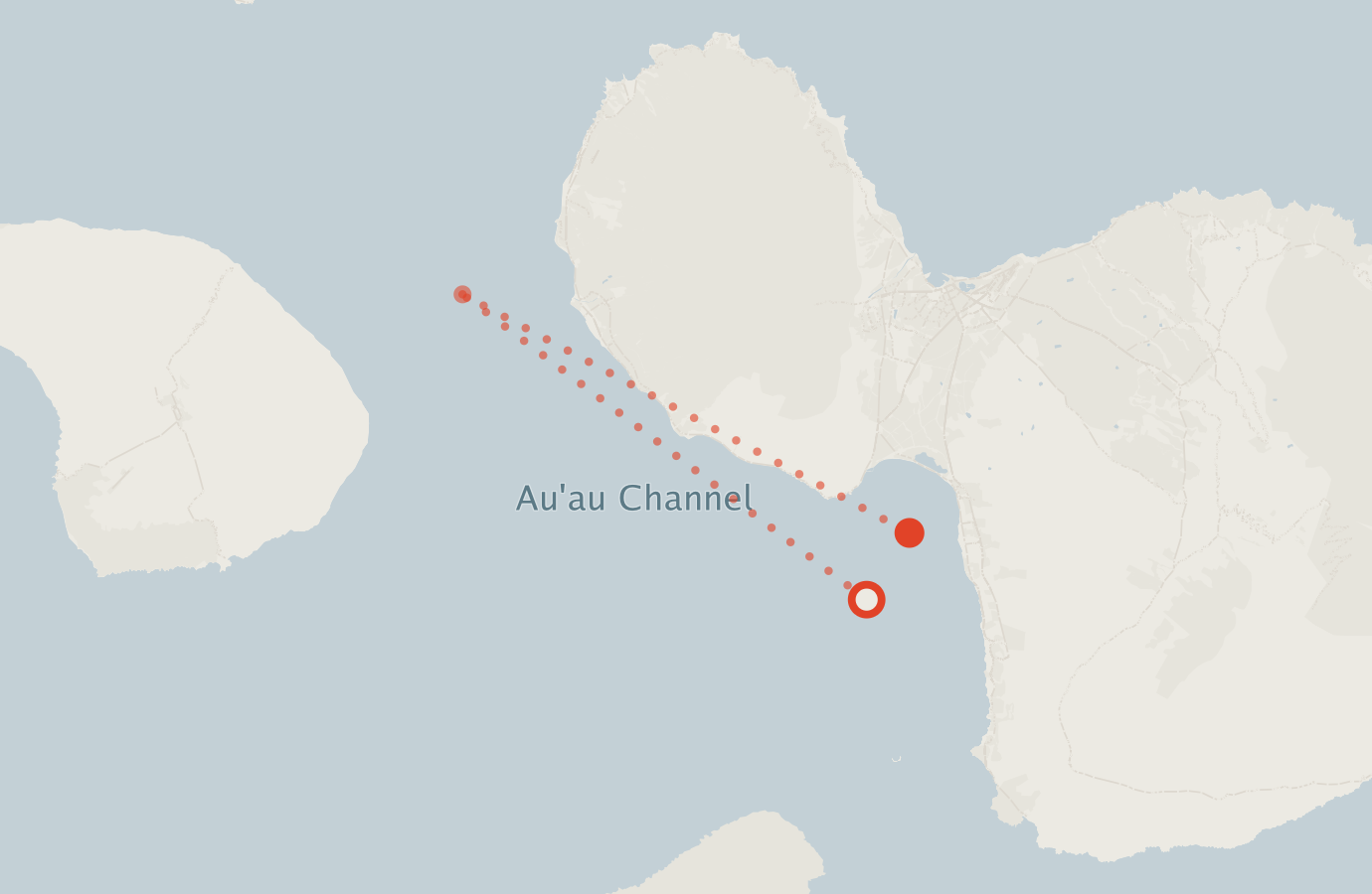 Activity map — real sighting points on an OpenStreetMap basemap