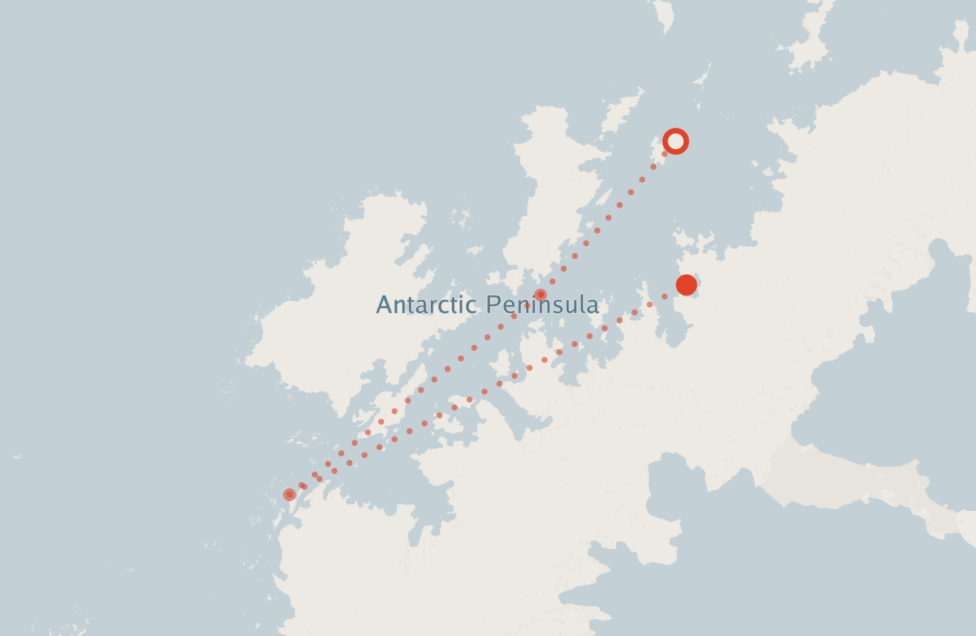 Activity map — real sighting points on an OpenStreetMap basemap