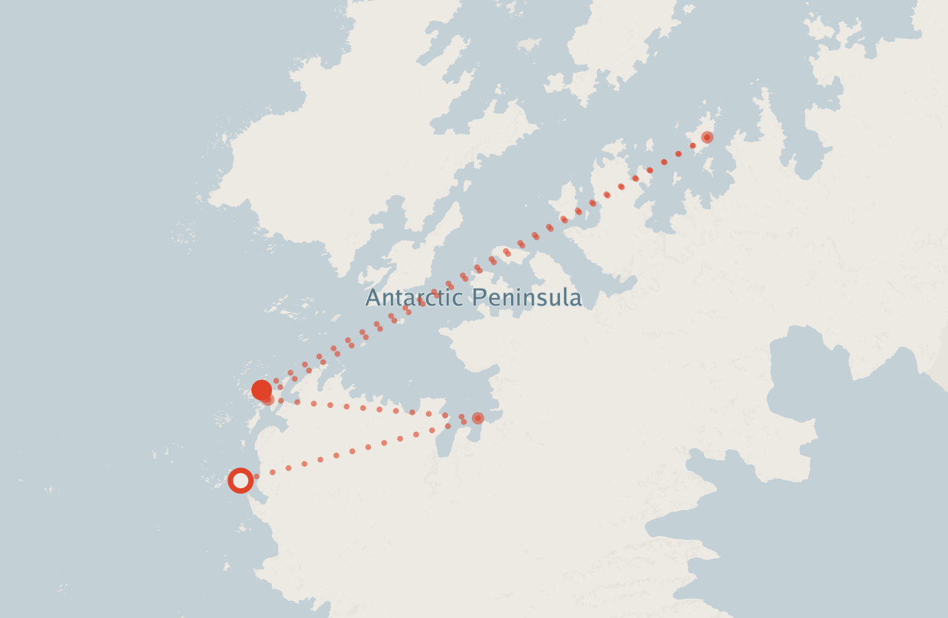 Activity map — real sighting points on an OpenStreetMap basemap