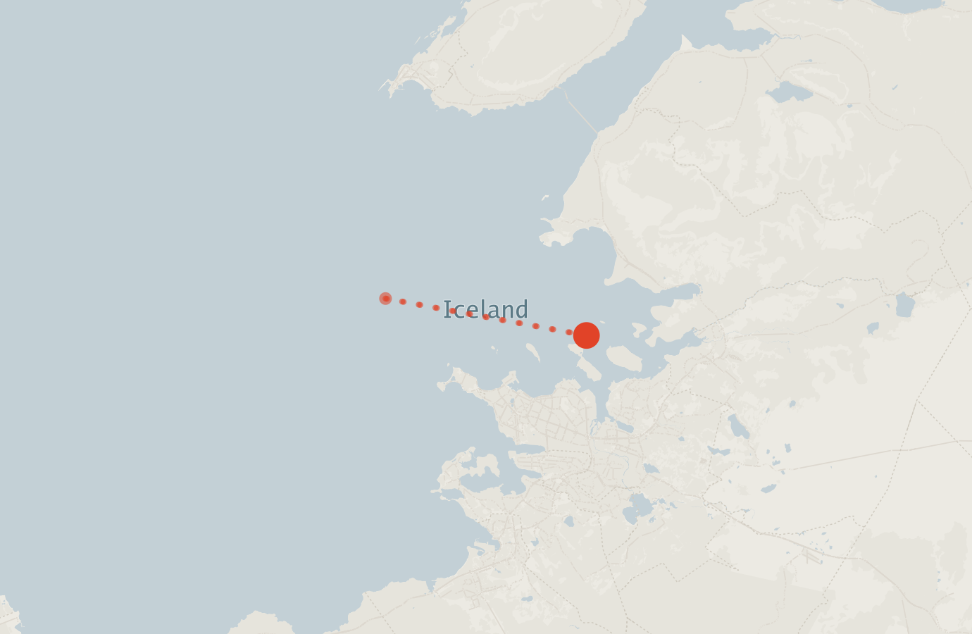 Activity map — real sighting points on an OpenStreetMap basemap