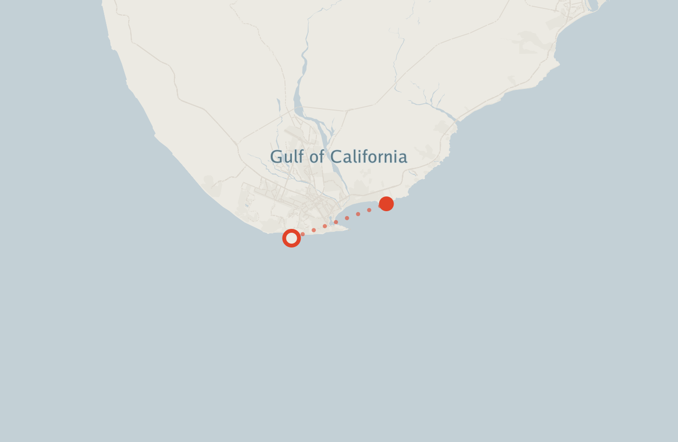 Activity map — real sighting points on an OpenStreetMap basemap