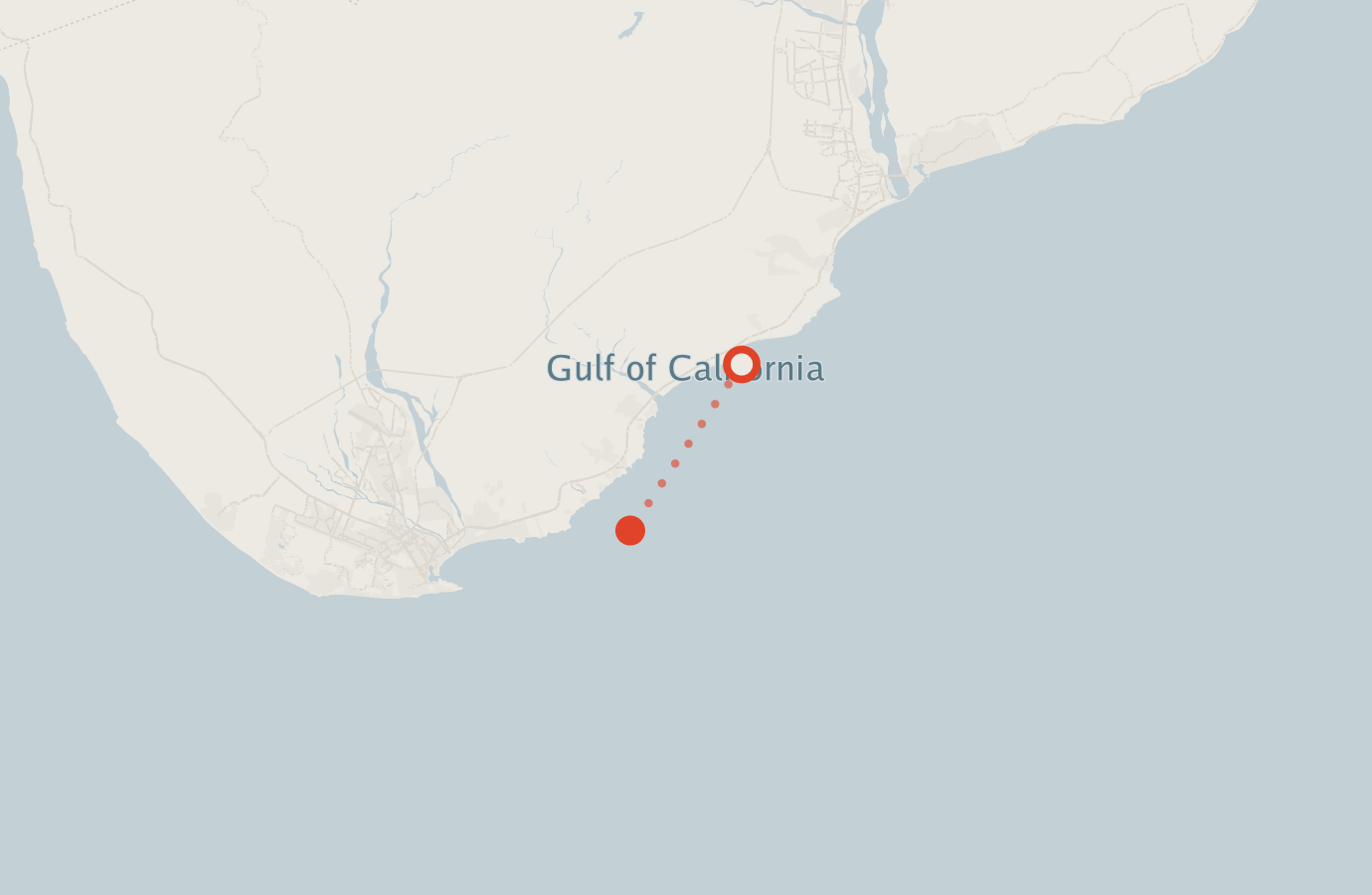 Activity map — real sighting points on an OpenStreetMap basemap