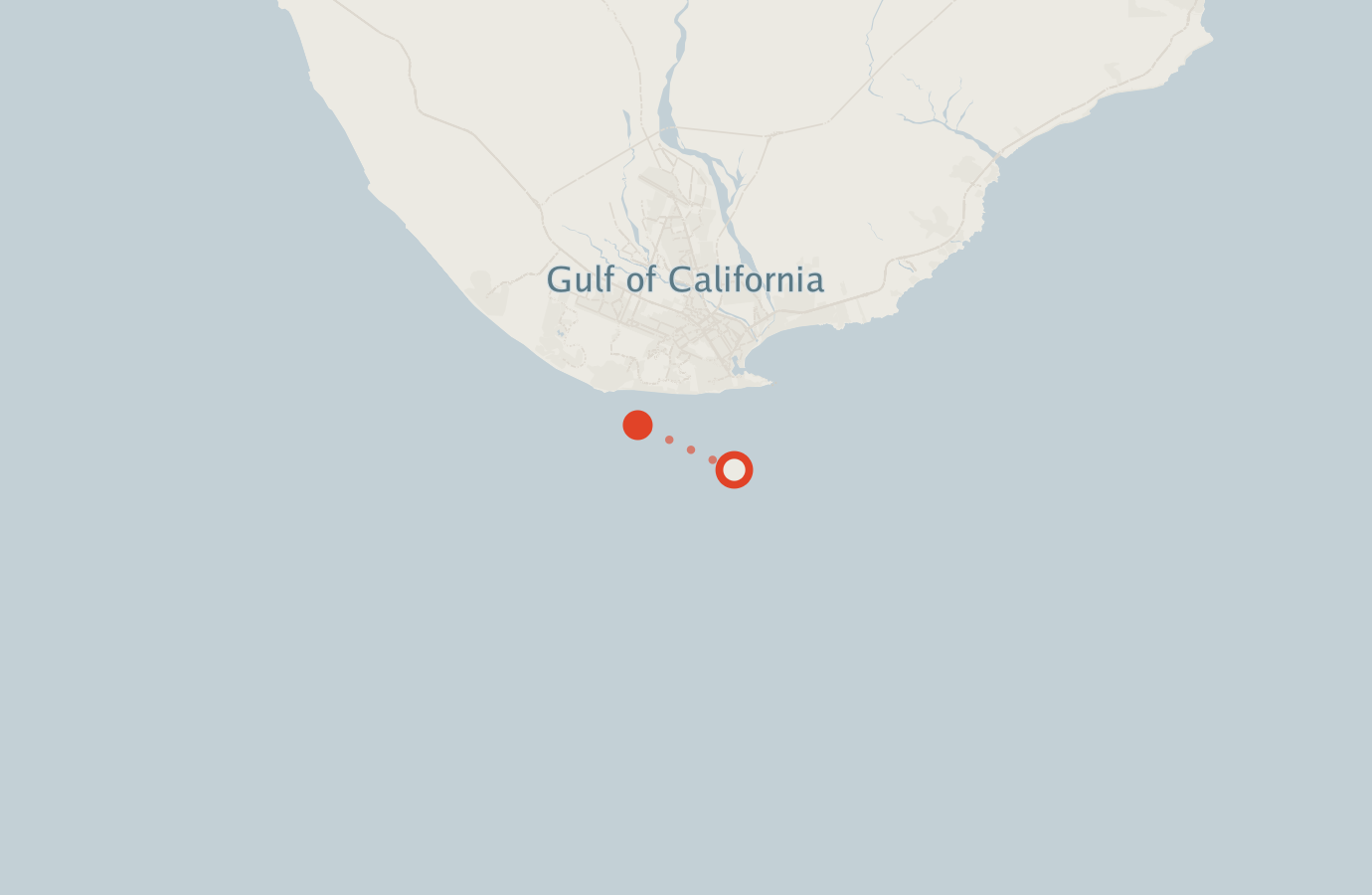Activity map — real sighting points on an OpenStreetMap basemap