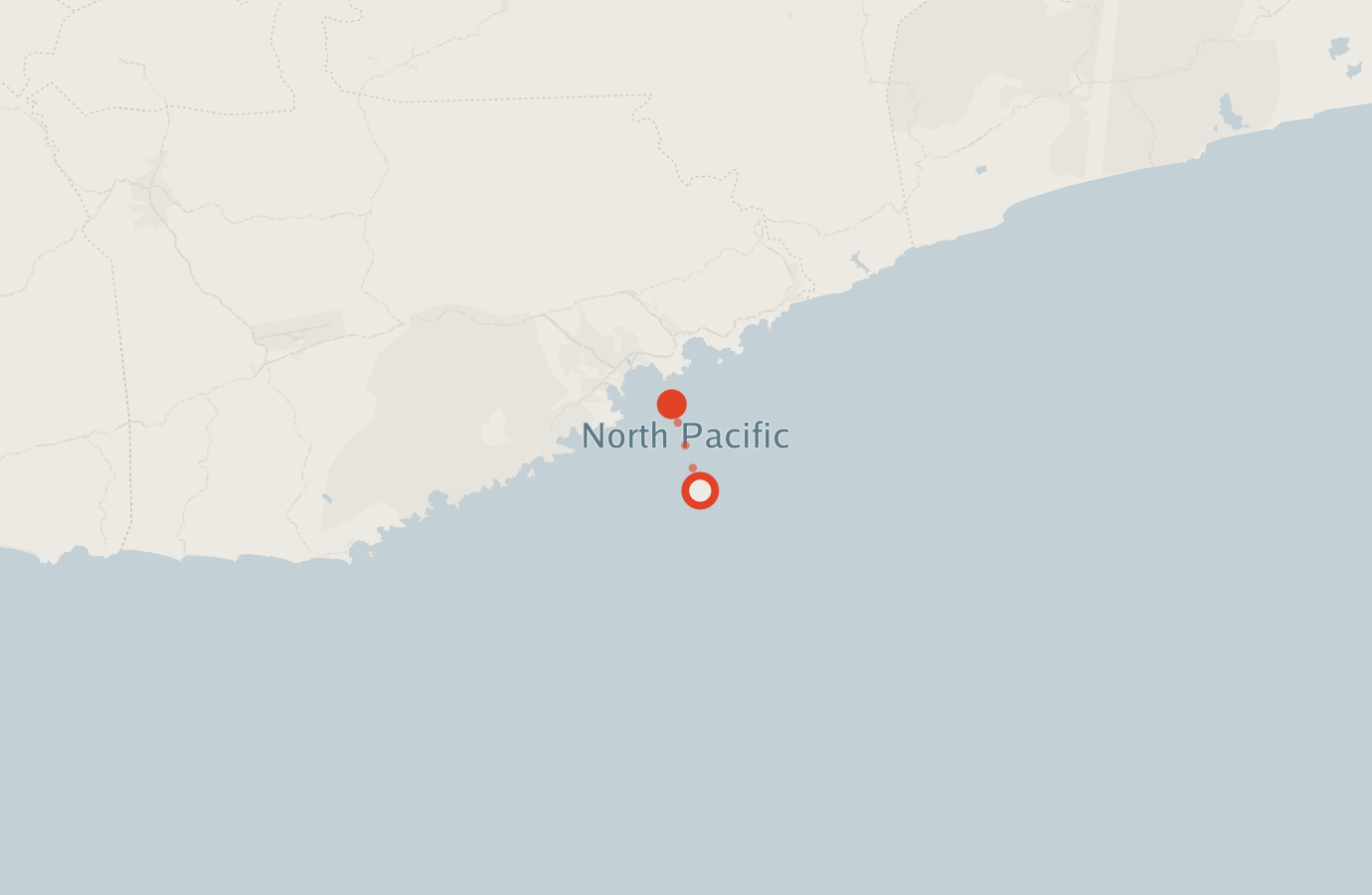Activity map — real sighting points on an OpenStreetMap basemap