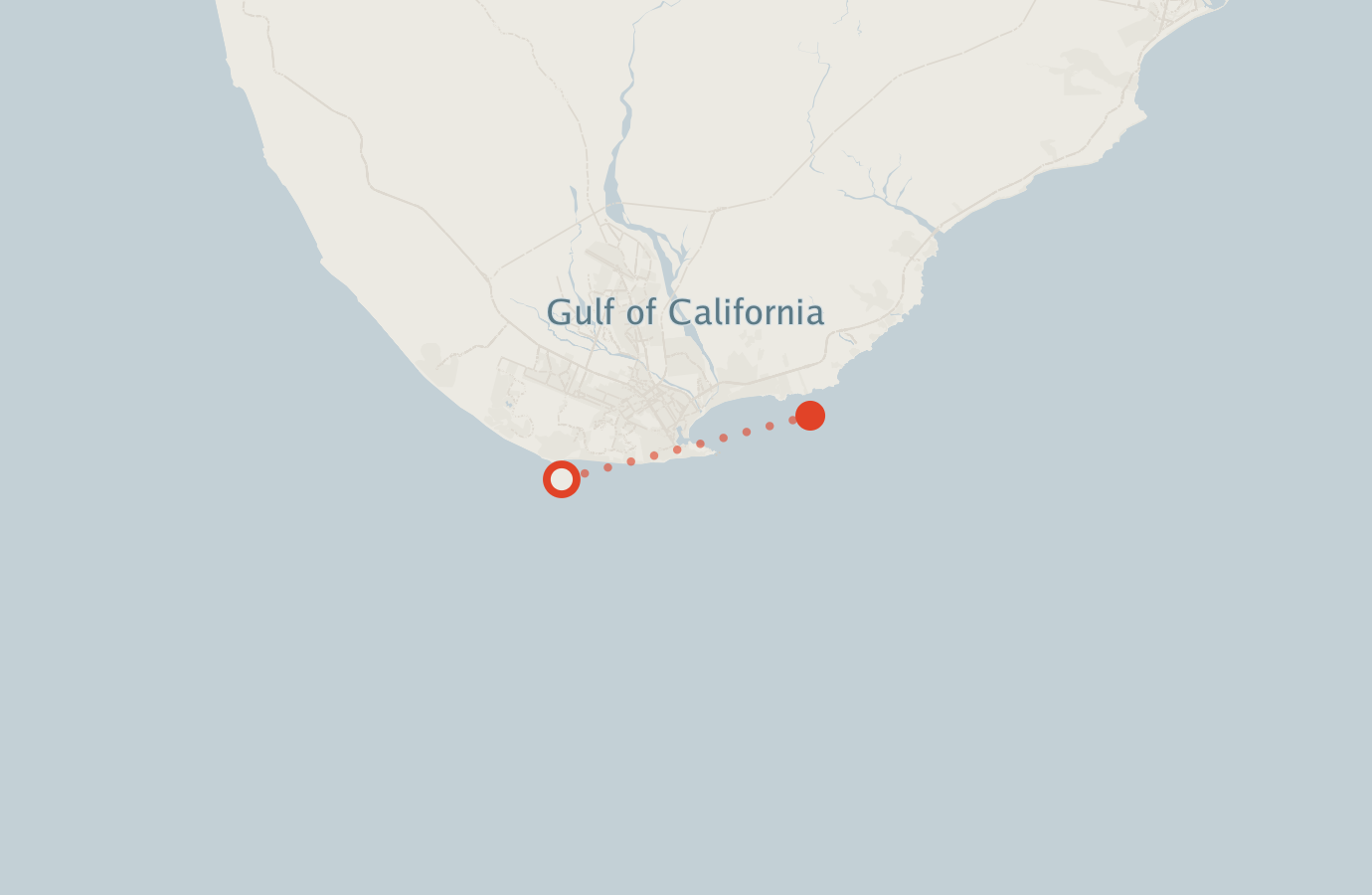 Activity map — real sighting points on an OpenStreetMap basemap
