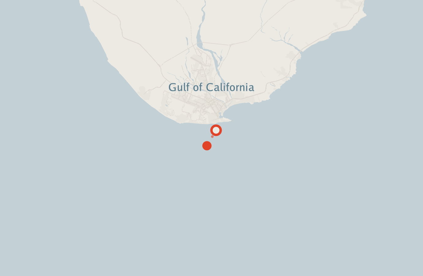 Activity map — real sighting points on an OpenStreetMap basemap