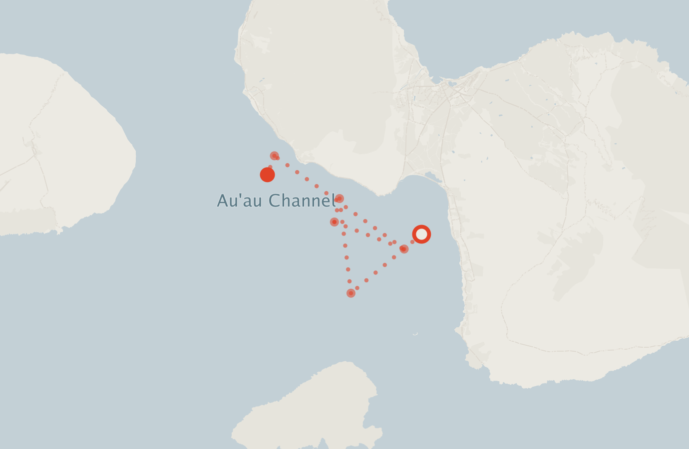 Activity map — real sighting points on an OpenStreetMap basemap