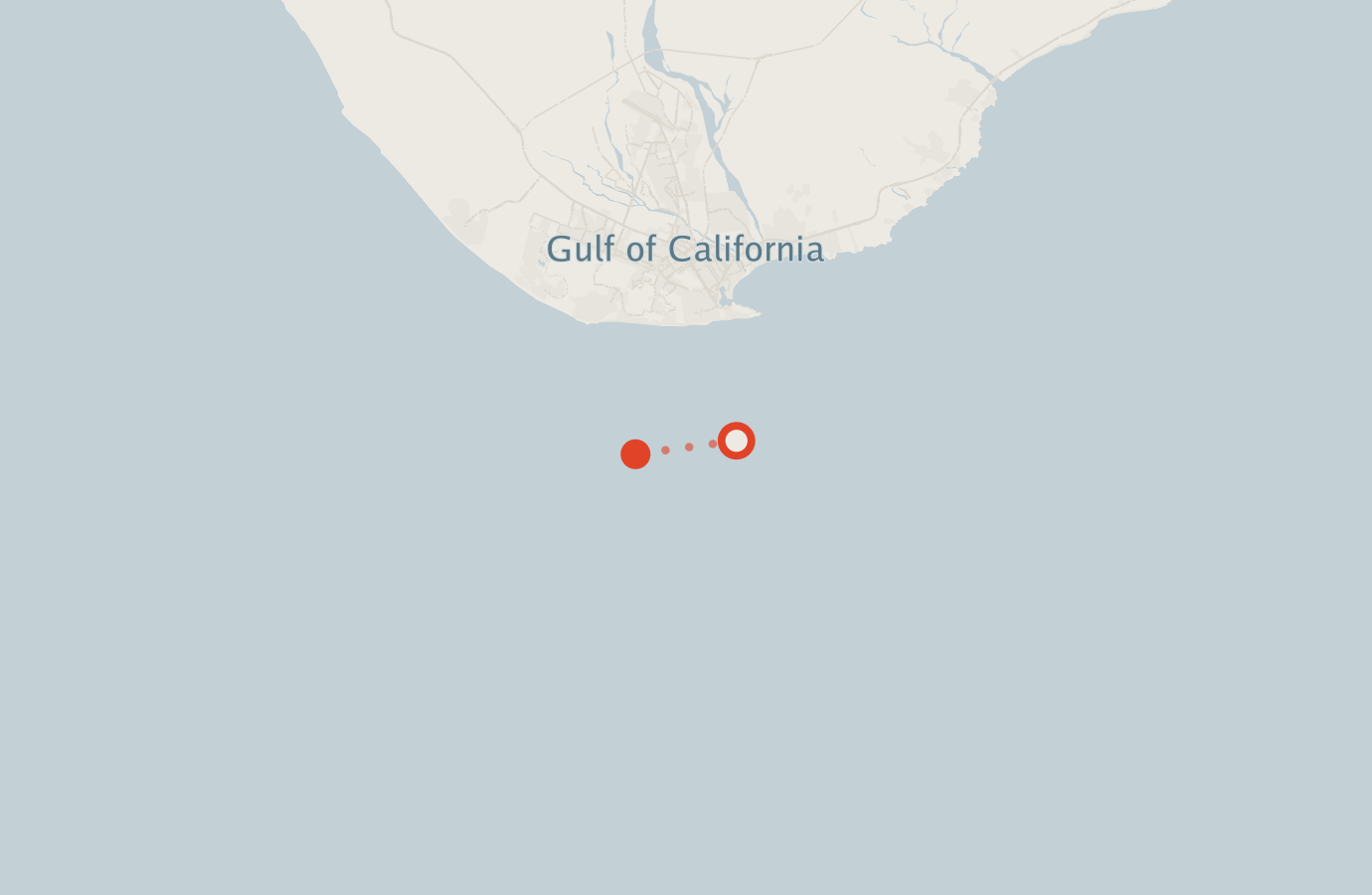 Activity map — real sighting points on an OpenStreetMap basemap