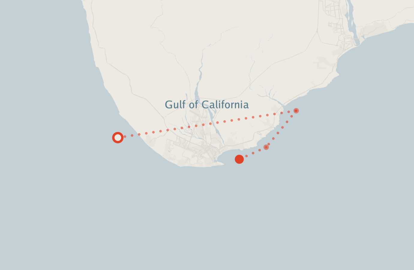 Activity map — real sighting points on an OpenStreetMap basemap