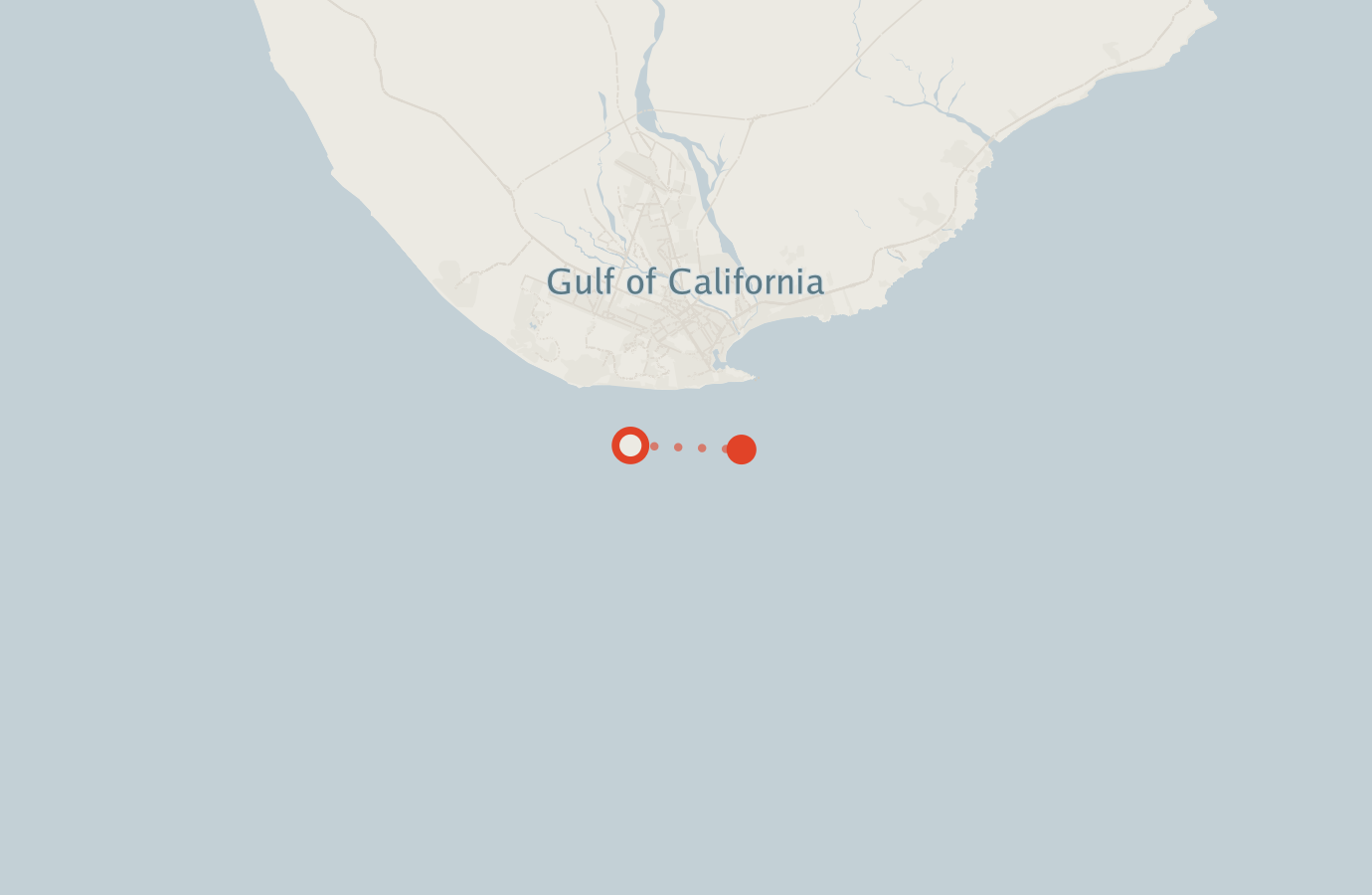 Activity map — real sighting points on an OpenStreetMap basemap