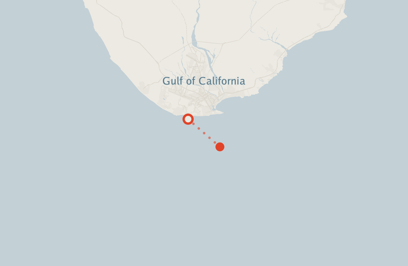 Activity map — real sighting points on an OpenStreetMap basemap