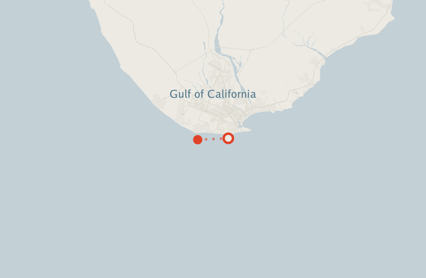 Activity map — real sighting points on an OpenStreetMap basemap