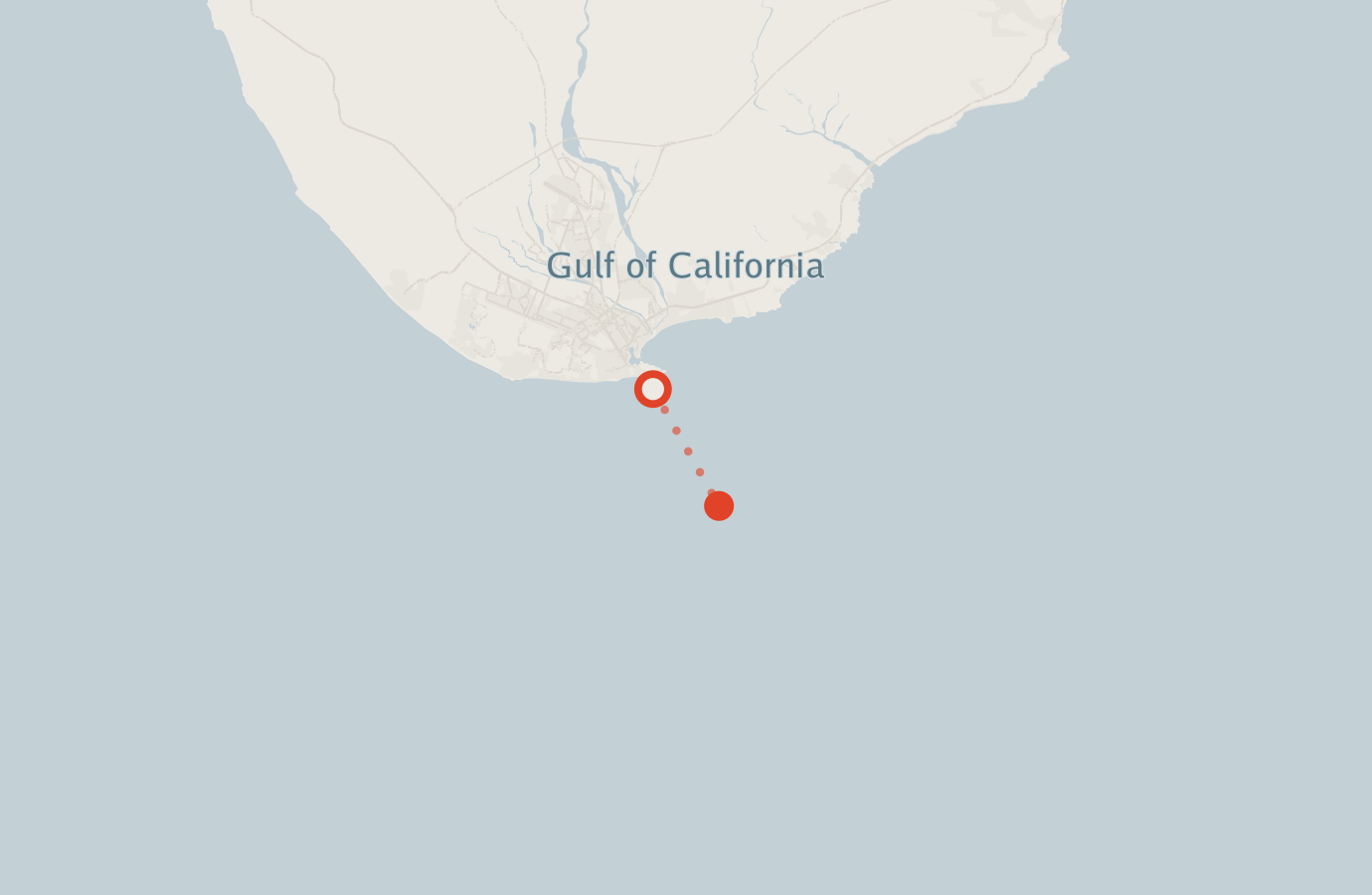 Activity map — real sighting points on an OpenStreetMap basemap