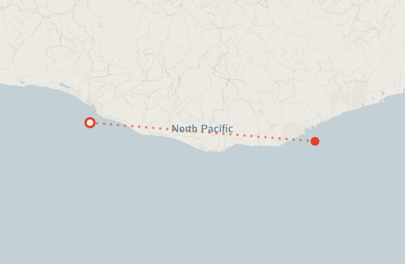 Activity map — real sighting points on an OpenStreetMap basemap