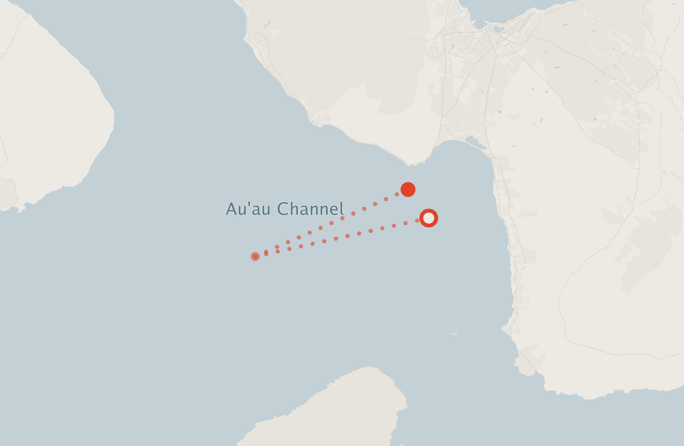 Activity map — real sighting points on an OpenStreetMap basemap